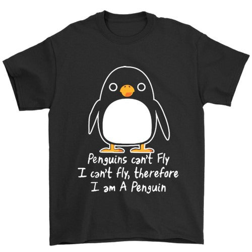 Funny Penguin I Can Not Fly Animal Love Man's T-Shirt Tee