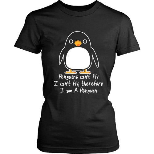 Funny Penguin I Can Not Fly Animal Love Women's T-Shirt Tee