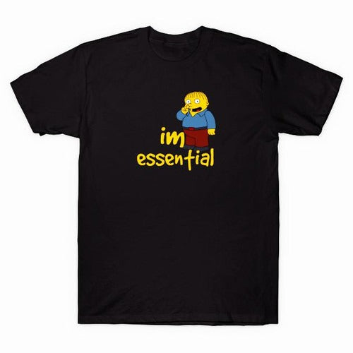 Funny Ralph Wiggum Picking Nose I Am Essential Man's T-Shirt Tee