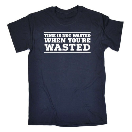 Funny Time Is Not Wasted When Your Wasted Boys Night Drinking Club Man's T-Shirt Tee