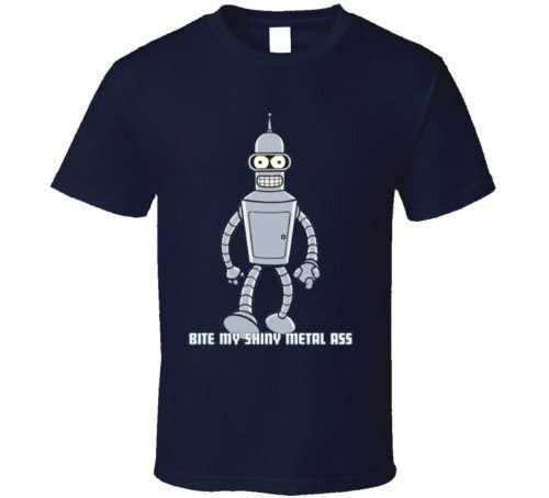 Futurama Bender Tv Show Funny Man's T-Shirt Tee
