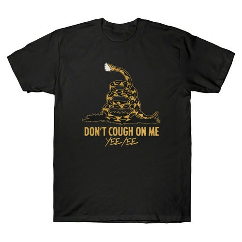 Gadsden Flag Don Not Cough On Me Snake Graphic Man's T-Shirt Tee