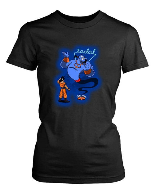 Goku In Aladin Funny Women's T-Shirt Tee
