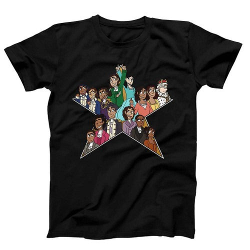 Hamilton Musical Alexander Hamilton All Character Art Man's T-Shirt Tee
