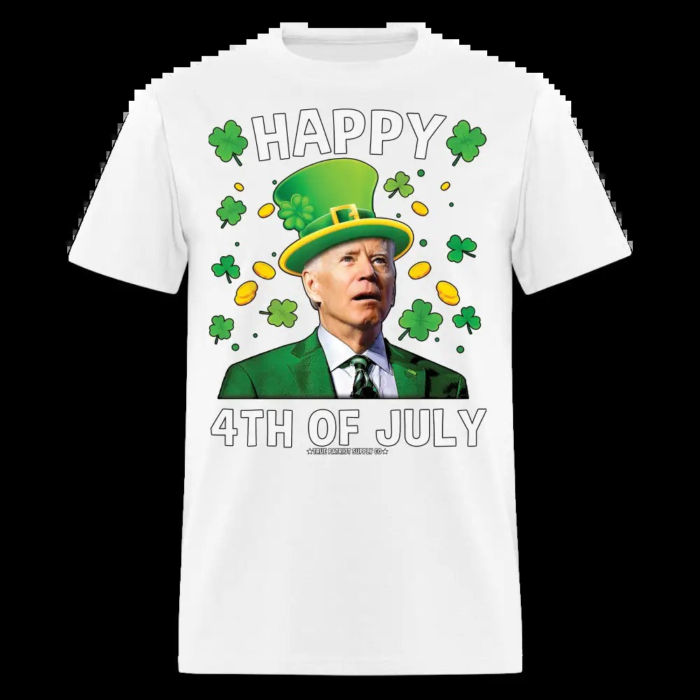 Happy 4th Of July St Patrick's Day Funny Confused Biden Unisex Classic T-Shirt