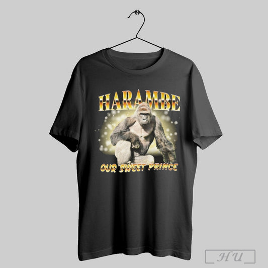 Harambe Our Sweet Prince Retro T Shirt Sweatshirt