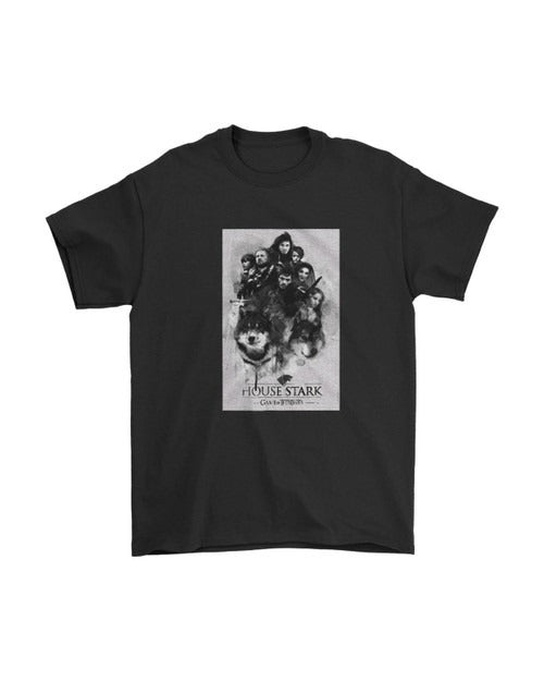 House Stark Game Of Thrones Poster Man's T-Shirt Tee