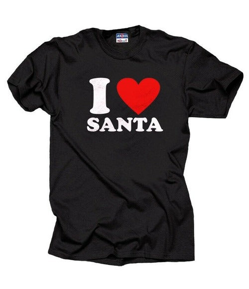 I Love Santa Man's T-Shirt Tee