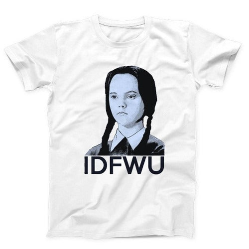 Idfwu Funny Wednesday Addams Man's T-Shirt Tee
