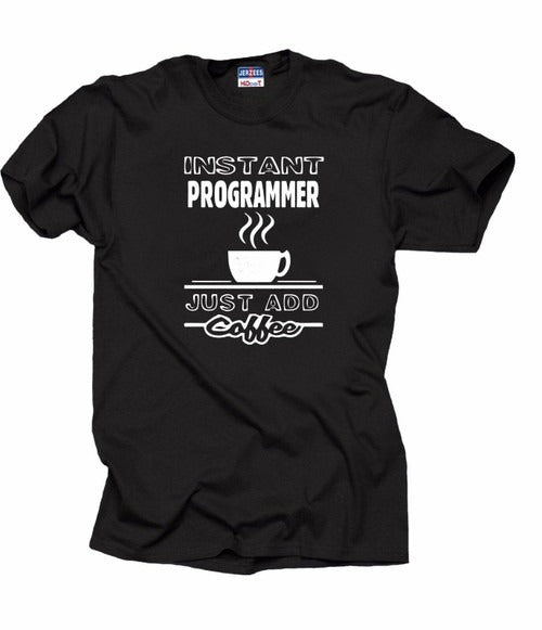 Instant Programmer Just Add Coffee Man's T-Shirt Tee