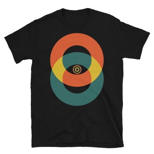 Isometric Geometry Circle Abstract Shape Man's T-Shirt Tee