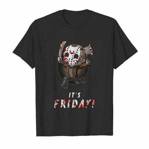 It Is Friday 13Th Funny Halloween Horror Man's T-Shirt Tee