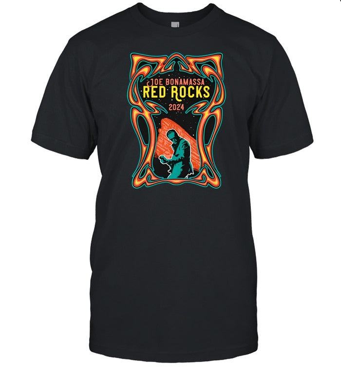 J Bonamassa 2024 Retro Red Rocks T Shirt