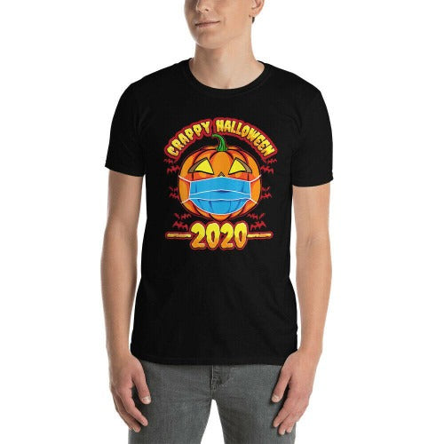 Jackolantern Funny Halloween Pumpkin Wearing A Mask 2020 Man's T-Shirt Tee