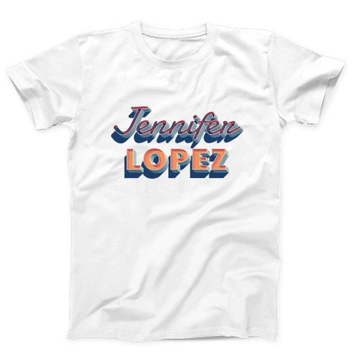 Jenifer Lopez Logo Man's T-Shirt Tee