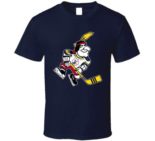Kansas City Scouts Mascot Retro Hockey Man's T-Shirt Tee