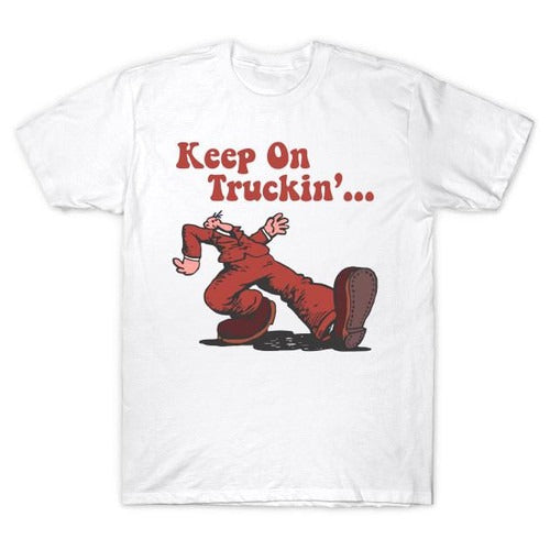 Keep On Truckin Vintage Retro Man's T-Shirt Tee