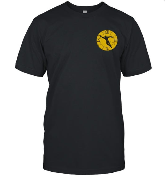 Killing Time Clock - Gold Black T-Shirt