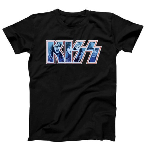 Kiss Band Title Man's T-Shirt Tee