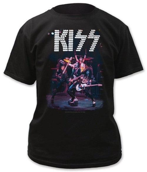 Kiss Group Live 1975 Man's T-Shirt Tee