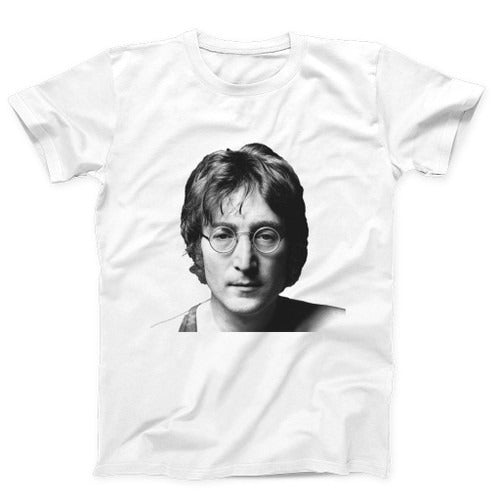 Kiss John Lennon Musician Plastic Ono Band The Beatles Man's T-Shirt Tee