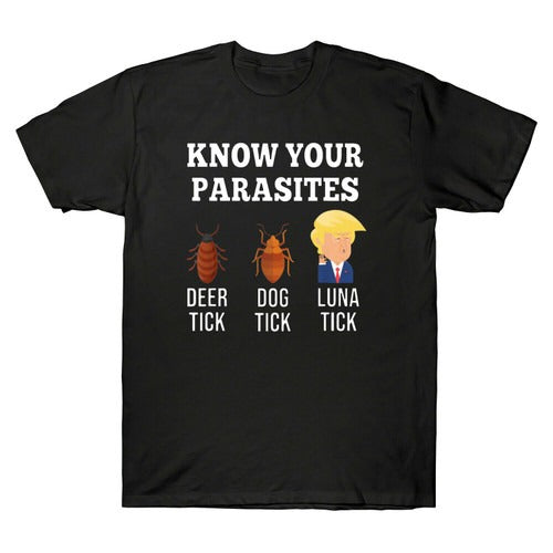 Know Your Parasites Deer Tick Funny Luna Tick Af Resist Man's T-Shirt Tee