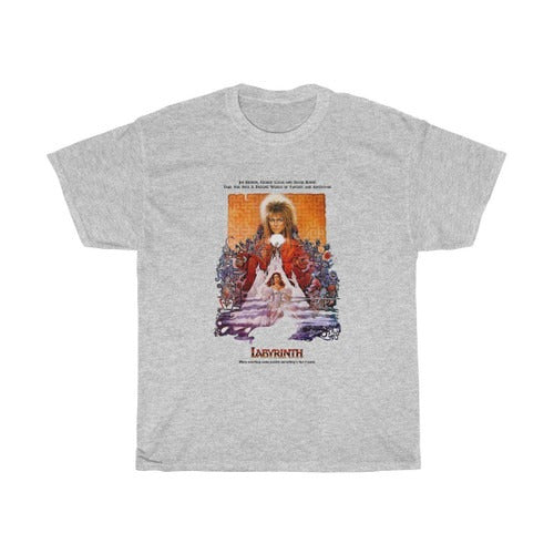 Labyrinth David Bowie 86 Film Retro Cool Hipster Man's T-Shirt Tee
