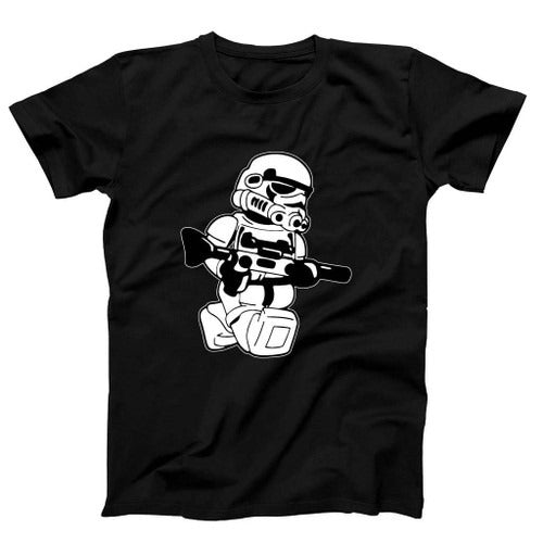 Lego Starwars Trooper Funny Weapon Man's T-Shirt Tee