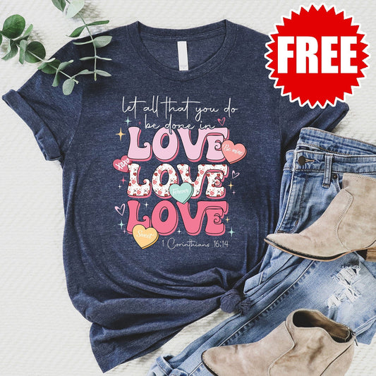 Let All That You Do Retro Tee - 0