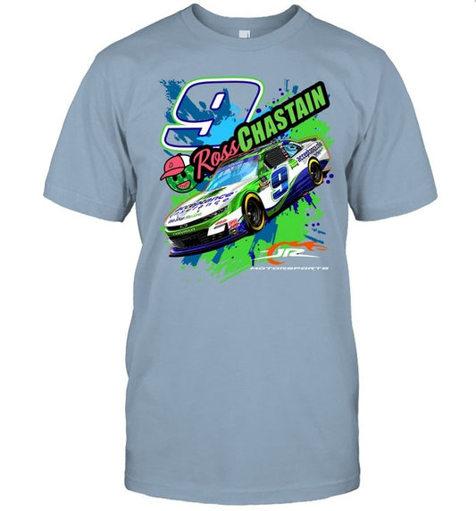 Limited 2025 Ross Chastain #9 Acceptance Insurance Heather Royal T-shirt
