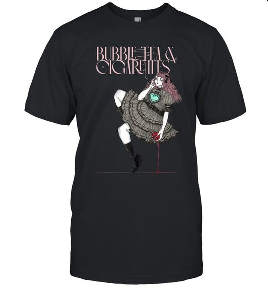 Limited T Shirt Bubble Tea And Cigarettes Gothic Doll