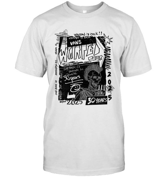 Limited T Shirt Vans Warped Tour 2025 Warped Is Back 30 Years Long Beach CA