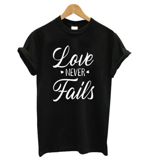 Love Never Fails Man's T-Shirt Tee