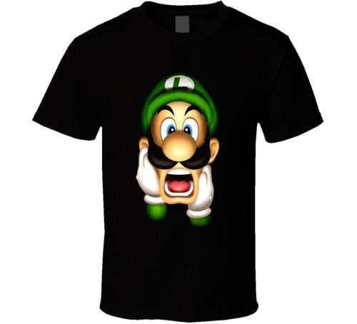 Luigi Is Mansion Luigi Video Game Man's T-Shirt Tee