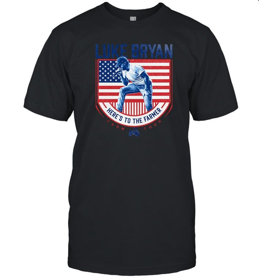 Luke Bryan Here's To The Farmer Farm Hot T Shirt