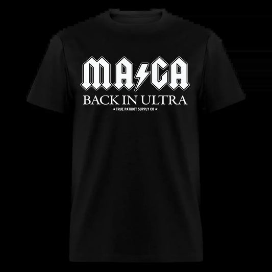 MAGA Back In Ultra Funny AC DC Parody Unisex Classic T-Shirt