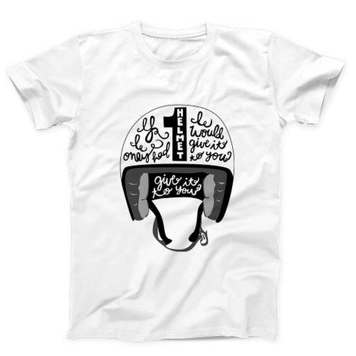 Macklemore And Ryan Lewis Give It To You Helmet Quotes Man's T-Shirt Tee