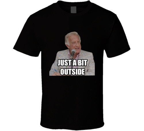 Major League Movie Just A Bit Outside Baseball Funny Man's T-Shirt Tee