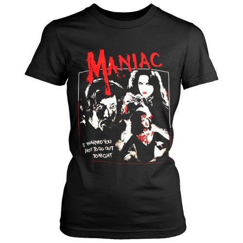 Maniac Movie Retro Women's T-Shirt Tee