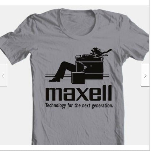 Maxell Speakers Logo Retro 1980S Blown Away Man's T-Shirt Tee