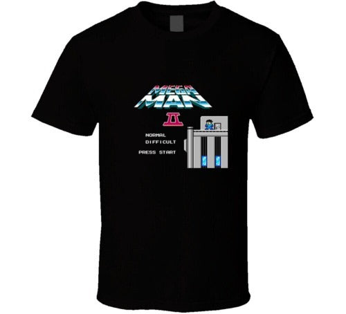 Mega Man 2 Retro Nes Man's T-Shirt Tee