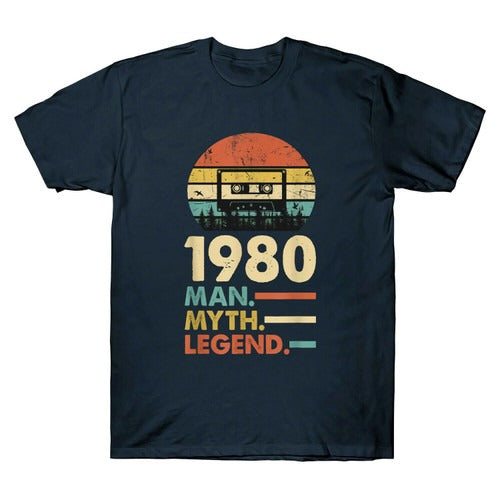 Men Myth Legend Vintage 1980 40Th Birthday Gift Man's T-Shirt Tee