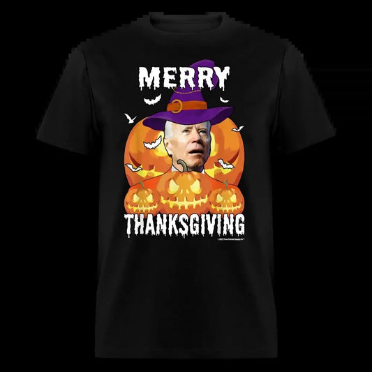 Merry Thanksgiving Confused Biden Funny Halloween Unisex Classic T-Shirt