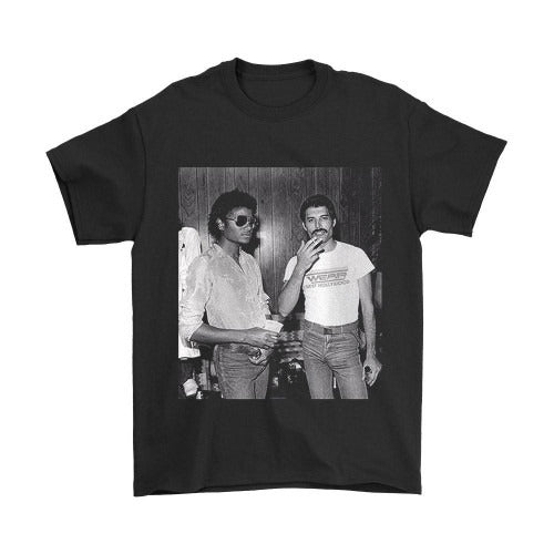 Michael Jackson And Freddie Mercury Vintage Man's T-Shirt Tee