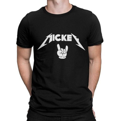Mickey Mouse Funny Rock Man's T-Shirt Tee