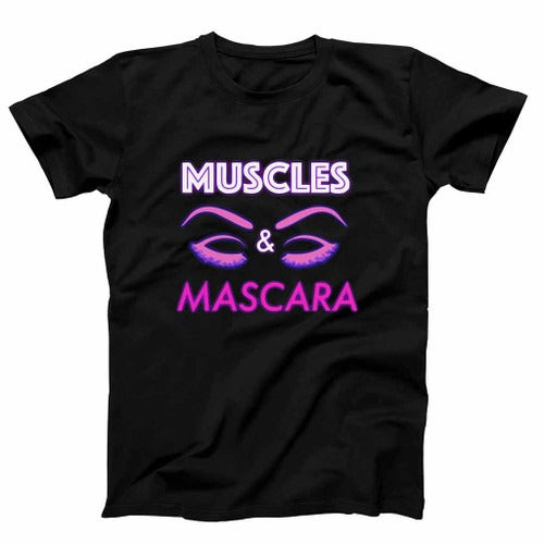 Muscles And Mascara Yoga Gym Running Sport Funny Quotes Man's T-Shirt Tee