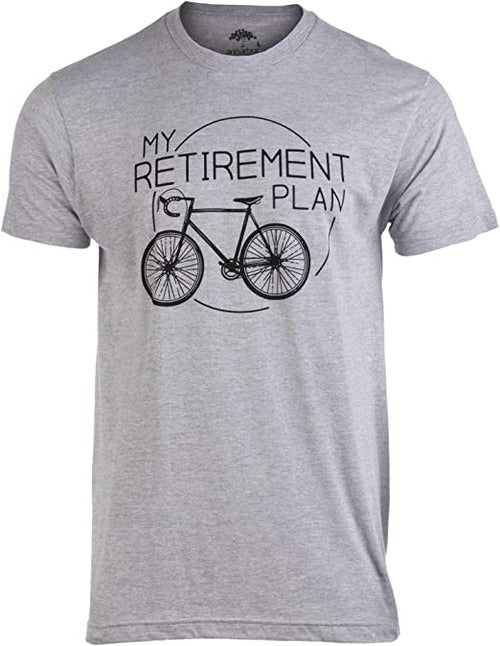 My Retirement Plan Bicycle Funny Bike Riding Rider Retired Cyclist Man's T-Shirt Tee