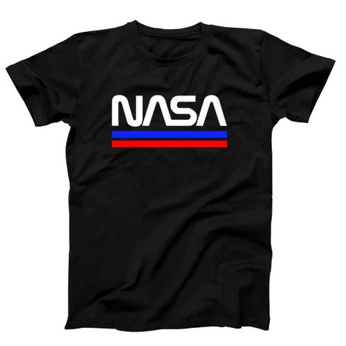 Nasa Re Embraces The Worm Retro Cool Retired Logo Man's T-Shirt Tee