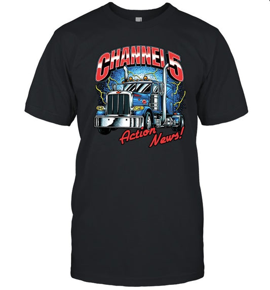New 2025 Channel 5 Truck Stop T Shirt