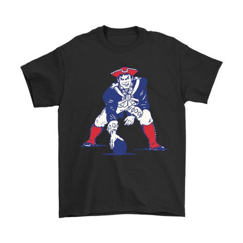 New England Ne Patriots Retro Logo Man's T-Shirt Tee